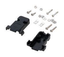 L-COM SDC9B. 连接器后壳, D-SUB, 180 度, DE, 塑料