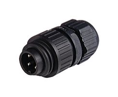HIRSCHMANN CA 3 LS 圆形连接器, 母, 3+PE, 电缆