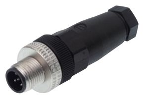 HIRSCHMANN ELST 5012 PG 7 BLACK 传感器连接器, M12, 公, 5路, 电缆