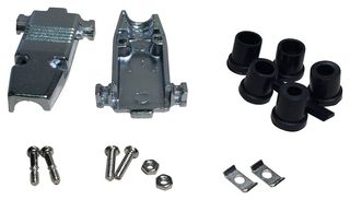 MULTICOMP MC001562 D SUB COVER, 180DEG, ZINC ALLOY