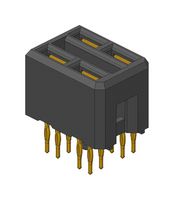 AMPHENOL COMMUNICATIONS SOLUTIONS 10028916-4554P00LF 连接器, 背板, 母, 4路, 2排, 6MM