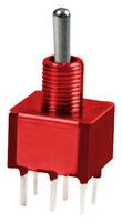 E-SWITCH 100AWDP3T1B1M2QEH. 拨动开关, DPDT, 5A, 120VAC, 焊接