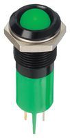 APEM Q14P1BXXG12E 发光二极管面板指示器, 14MM, 绿色, 12VDC