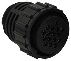 AMPHENOL INDUSTRIAL APC06-22-41S CIR CONN, PLUG, 41POS, SZ 22, CRIMP