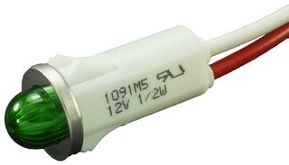 VCC / VISUAL COMMUNICATIONS COMPANY 1091M5-12V 面板指示灯, LED, 绿色