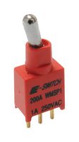 E-SWITCH 200AWMSP1T2A1M2RE. 拨动开关, SPDT, 0.4VA, 20V, PCB