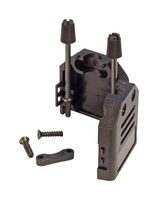 L-COM SD121-09. D SUB BACKSHELL, 180 DEG, DE, PP