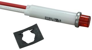 VCC / VISUAL COMMUNICATIONS COMPANY 2191L1-24V 面板指示灯, LED, 红色