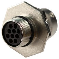 AMPHENOL SINE/TUCHEL RT0W712-10PNH CIRCULAR CONNECTOR, RECEPTACLE, 10 POSITION, PANEL