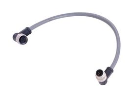 HARTING 21355354564015 SENSOR CABLE, 5P M12 R/A PLUG-RCPT, 4.9