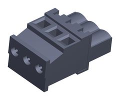 MOLEX 39533-2003. TERMINAL BLOCK EUROSTYLE, 3POS, 26-12AWG