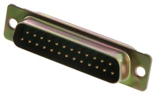 AMPHENOL COMMUNICATIONS SOLUTIONS DBM25P300. D SUB CONN, PLUG, DB, 25POS, SOLDER
