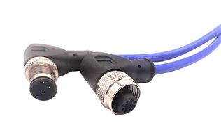 MUELLER ELECTRIC C3BD80M010 CBL ASSY, 3P R/A M12 PLUG-R/A RCPT/32.8