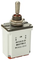 SAFRAN POWER 8571K4-20 TOGGLE SWITCH, 2POLE, 75A, 28VDC, SCREW
