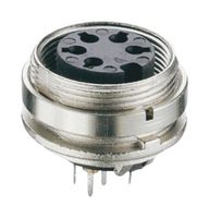 LUMBERG KGR 60 CONNECTOR,CIRCULAR DIN,FEMALE CHASSIS SO