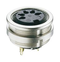 LUMBERG 0304 08 CHASSIS SOCKET ACC. TO IEC 61076-2-106, IP 68, WITH THREADED JOINT AND SOLDER TERMINALS, FOR FRONT MOUNTING 23AH4115
