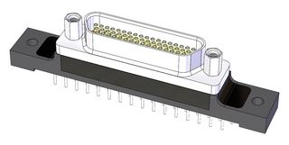 AMPHENOL CANADA M83513/22-B01NP 连接器, MICRO-D SUB, 公, 15路, TH