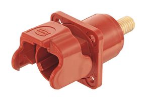 HARTING 09930010302 HOUSING, BULKHEAD, 1 LEVER, RED