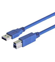 L-COM CAU3AB-1M. USB CABLE, 3.0, A PLUG-B PLUG, 3.3FT