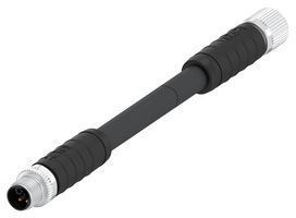 TE CONNECTIVITY T4152599L14-002 SENSOR CORD, 4P M12 PLUG-M12 RCPT, 1M