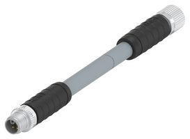 TE CONNECTIVITY T4152599L25-002 SENSOR CORD, 5P M12 PLUG-M12 RCPT, 1M
