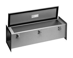 HAMMOND 1487B12 WIRING TROUGH, 2.5" X 2.5", STEEL, GREY