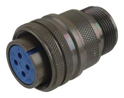 AMPHENOL INDUSTRIAL 97-3106A-18-10S(639) MIL SPEC CIR CONN, SOCKET, 4POS, SOLDER