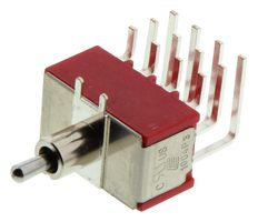 E-SWITCH 1004P3T2B4M7QE. 拨动开关, 4PDT, 5A, 120VAC, 焊接