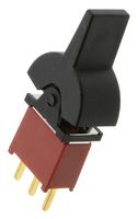 E-SWITCH 300AWSP4J2BLKM2RE. ROCKER SWITCH, SPDT, 0.4VA, 20V, TH