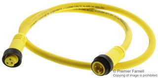 MOLEX 1300100487. 圆形电缆, 3 路 公-母, 1M