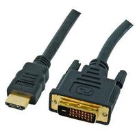 MULTICOMP PRO 24-11054 电缆, HDMI A/DVI-D 双链接插头, 25英尺