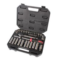 DURATOOL 22-27105 38 Piece Socket Set with 1/4" and 1/2" Ratchets