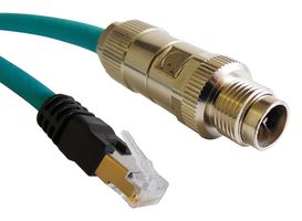 STEWART CONNECTOR BM-MARM020M CABLE ASSY, 8P M12 PLUG-RJ45 PLUG, 2M