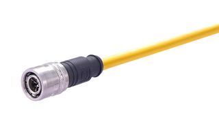 HARTING 21406000886010 CBL ASSY, 8P M12 PLUG-FREE END, 3.3 /YEL
