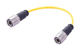 HARTING 21406060885010 CBL ASSY, 8P M12 PLUG-PLUG, 3.3 , YEL
