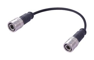 HARTING 21406060888010 CBL ASSY, 8P M12 PLUG-PLUG, 3.3 , BLK