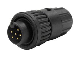 SWITCHCRAFT/CONXALL 6280-6PG-3DC CIRCULAR SEALED CONN, PLUG, 6POS, CABLE