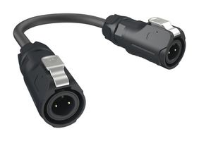 AMPHENOL COMMUNICATIONS SOLUTIONS MRDAP02CBPC00 CABLE ASSY, 2P CIR PLUG-PLUG, 3M