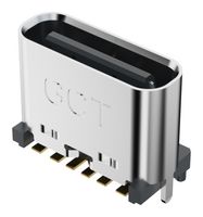 GCT USB4140-GF-0070-C. USB CONN, RCPT, 24P6C, SMT/TH, 0.7MM