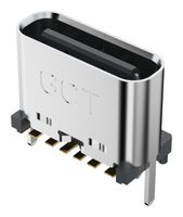 GCT USB4140-GF-0230-C. USB CONN, RCPT, 24P6C, SMT/TH, 2.3MM
