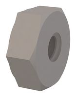 ESSENTRA COMPONENTS 0400632HN HEX NUT, 6-32 THREAD, NATURAL, NYLON