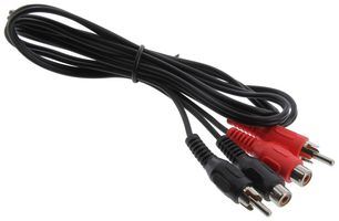 MULTICOMP PRO PSG00249 电缆, 2 RCA/音频连接器, 公-母, 3英尺, 黑色