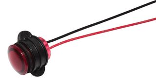 VCC / VISUAL COMMUNICATIONS COMPANY CNX714C200FVW. 发光二极管指示器, 面板安装, 14MM, 红色, 28V
