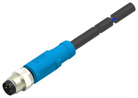 TE CONNECTIVITY T4051110004-005 传感器线缆, 4P, M8 公-自由线端, 5M