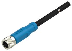 TE CONNECTIVITY T4051310004-003 传感器线缆, 4P, M8 母-自由线端, 1.5M