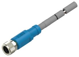TE CONNECTIVITY T4061320004-003 传感器线缆, 4P, M8 母-自由线端, 1.5M