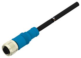 TE CONNECTIVITY T4151310003-005 传感器线缆, 3P, M12 母-自由线端, 5M