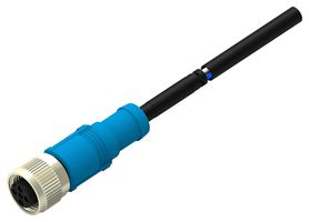 TE CONNECTIVITY T4151310005-004 传感器线缆, 5P, M12 母-自由线端, 3M