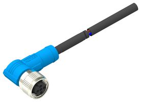 TE CONNECTIVITY T4151410004-005 传感器线缆, 4P, M12 母-自由线端, 5M