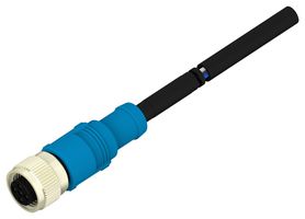 TE CONNECTIVITY T4161310005-003 传感器线缆, 5P, M12 母-自由线端, 1.5M